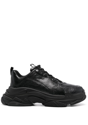 Balenciaga Triple S lambskin sneakers - Black