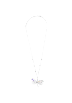 Swarovski x Ariana Grande crystal and cubic zirconia pendant necklace and brooch - Silver