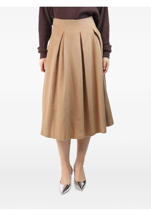Max Mara pleated midi skirt - Neutrals