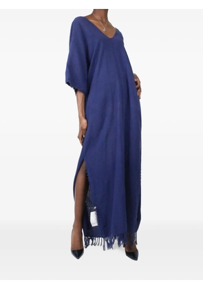 Caravana fringed maxi dress - Blue
