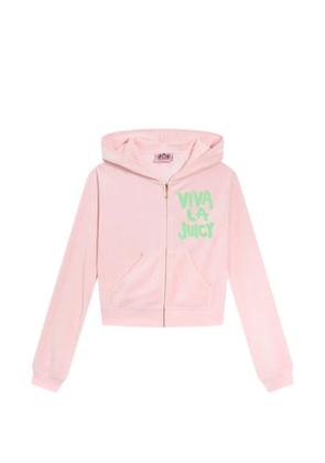 Juicy Couture Viva La Juicy velour hoodie - Pink