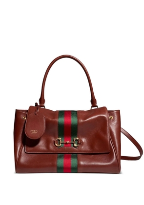 Gucci medium Paparazzo leather satchel - Brown