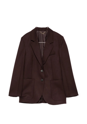 Victoria Beckham single-breasted peak-lapels blazer - Brown