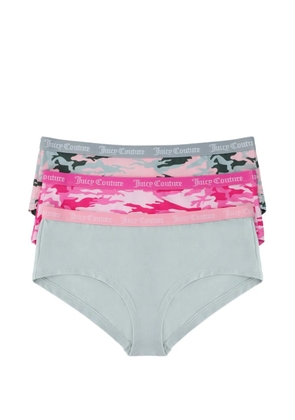 Juicy Couture logo-waistband briefs (set of three) - Grey