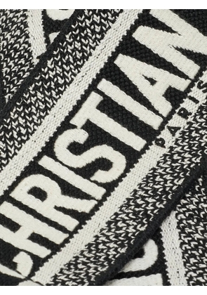 Christian Dior Pre-Owned embroidered-logo shoulder strap - Black