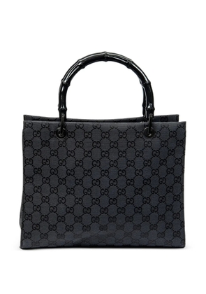 Gucci Pre-Owned Bamboo GG tote bag - Black