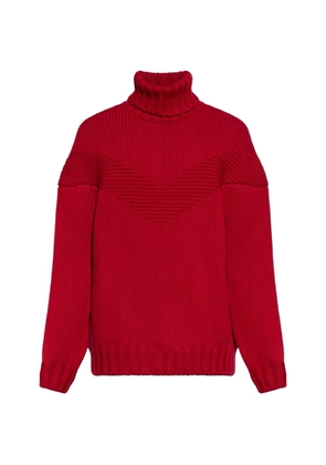 DSQUARED2 roll-neck chevron-knit sweater