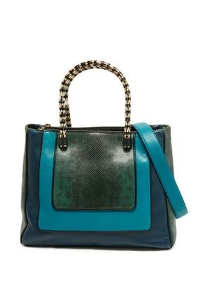 Bvlgari Pre-Owned 2013 Serpenti Scaglie two-way handbag - Blue