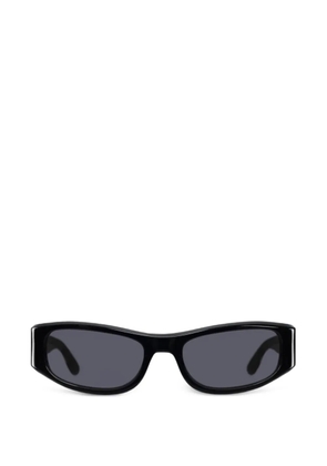 Thistles The Suede rectangle-frame sunglasses - Black