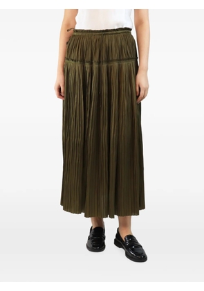 Ulla Johnson pleated satin skirt - Green