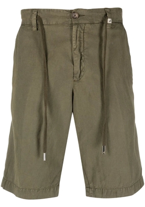 Myths knee-length lyocell track shorts - Green