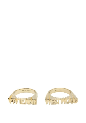 Vivienne Westwood Pre-Owned Essex logo rings - Gold