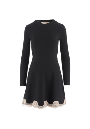 Valentino Garavani lace-trim dress - Black