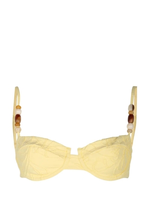 Devon Windsor Poppy bikini top - Yellow
