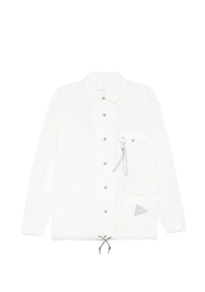 and Wander Cordura rip shirt jacket - White