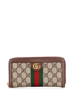 Gucci Pre-Owned Ophidia Zip Around Wallet GG Coated Canvas small wallets - Brown