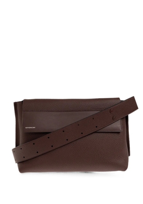 Givenchy medium logo-print shoulder bag - Brown