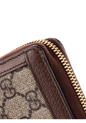 Gucci Pre-Owned Ophidia Zip Around Wallet GG Coated Canvas small wallets - Brown