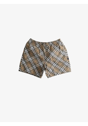Burberry check drawstring shorts - Neutrals