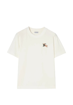 Burberry Knight Check cotton T-shirt - White