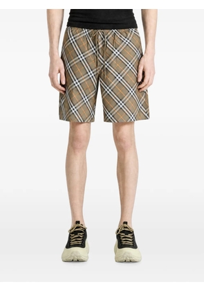 Burberry check drawstring shorts - Neutrals