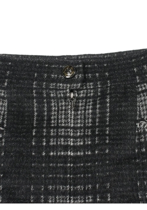 CHANEL Pre-Owned 1986-1988 Coco Mark tweed mini skirt - Black