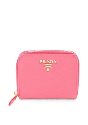 Prada Pre-Owned 2010s round-zipper leather coin purse - Pink