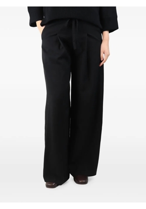 Geoffrey B. Small pleated wide-leg trousers - Black