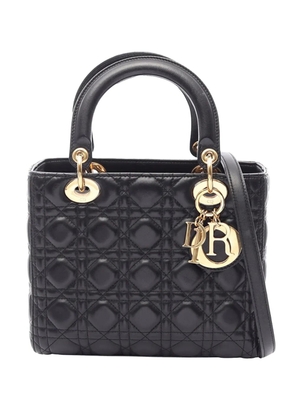 Christian Dior Pre-Owned 2010-2026 Medium Lambskin Cannage Lady Dior satchel - Black