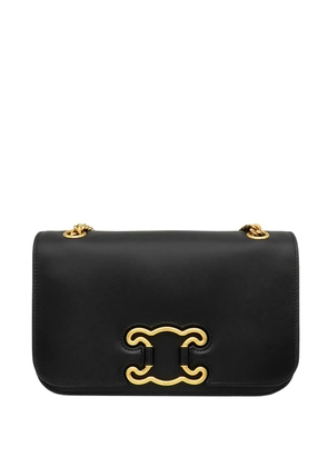 Celine Pre-Owned 2018-2026 Medium Calfskin Triomphe Frame crossbody bag - Black