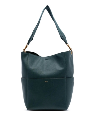 Celine Pre-Owned 2015-2022 Medium Leather Seau Sangle bucket bag - Green
