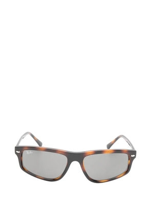 Ray-Ban tortoiseshell-effect rectangle-frame sunglasses - Brown