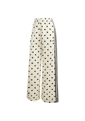adidas polka-dot satin track pants - Neutrals