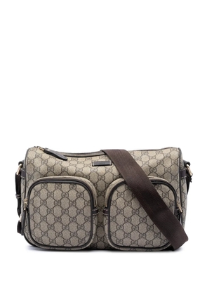 Gucci Pre-Owned 2016-2026 GG Supreme Double Pocket crossbody bag - Neutrals