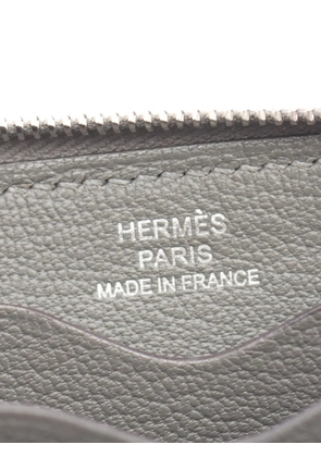 Hermès Pre-Owned 2025 Chaîne d'Ancre zip-around coin purse - Grey