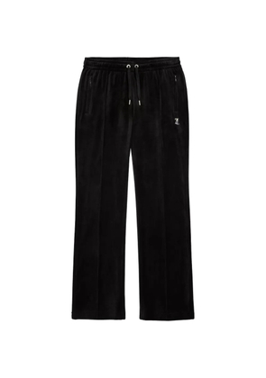 Juicy Couture Virgo Diamanté velour track pants - Black