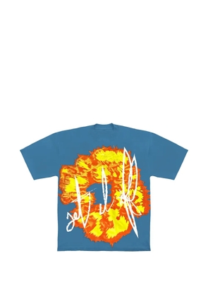 Denim Tears x Offset Set It Off #1 print T-shirt - Blue
