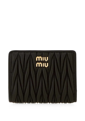 Miu Miu matelassé leather wallet - Black