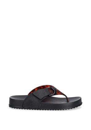 Melissa tortoiseshell-effect flip-flops - Black