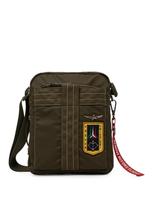 Aeronautica Militare Frecce Tricolori patch-detail messenger bag - Green