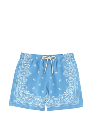 MC2 Saint Barth Gustavia bandana-print drawstring swim shorts - Blue