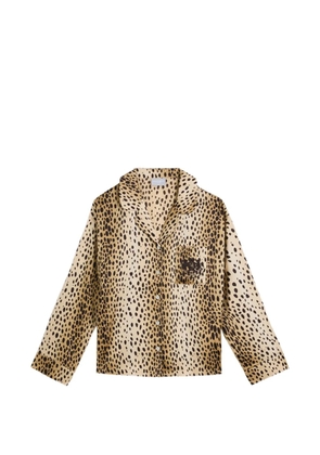 Juicy Couture cheetah-print satin pajamas - Neutrals