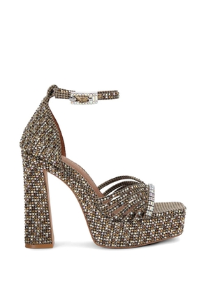 Kurt Geiger London crystal strap platform sandals - Neutrals