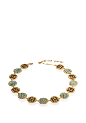 L'EIGHT STUDIO embroidered medallion choker - Gold