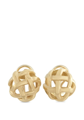 Angela Cummings basketweave earrings - Gold