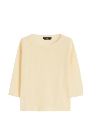 Weekend Max Mara linen three-quarter sleeve sweater - Yellow
