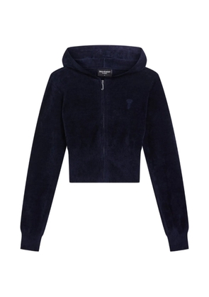 Juicy Couture Luxe zip embroidered hoodie - Blue