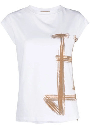Herno logo-print sleeveless top - White