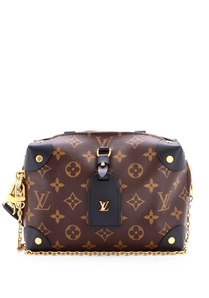 Louis Vuitton Pre-Owned Petite Malle Souple Handbag Monogram Canvas with Leather shoulder bag - Black