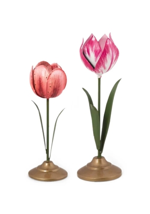 PIP STUDIO tulip-design candle holders set - Pink